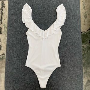 Aritzia Wilfred White Bodysuit